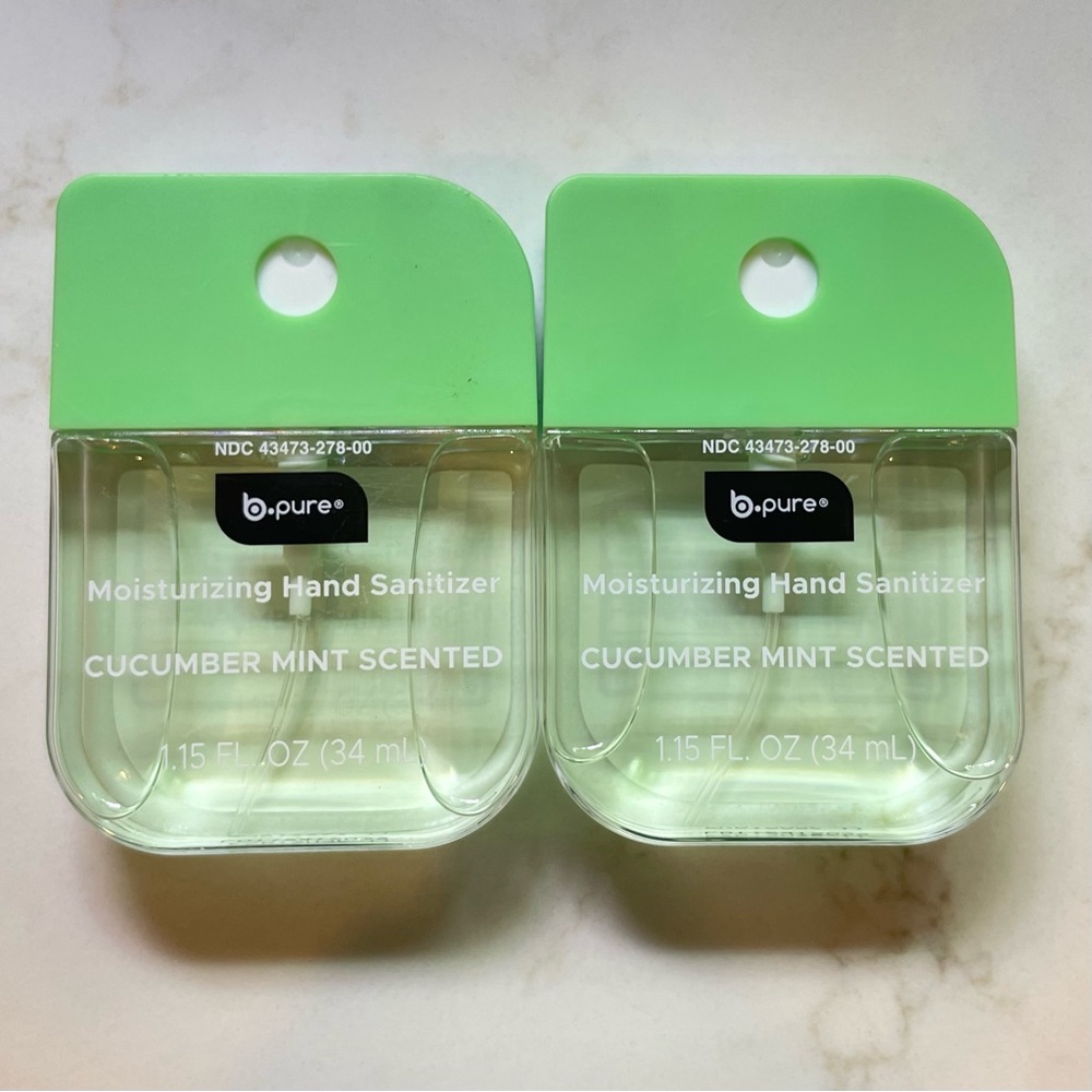 B Pure Hand Sanitizer Spray bundle of two cucumber mint scent 🥒 🍃